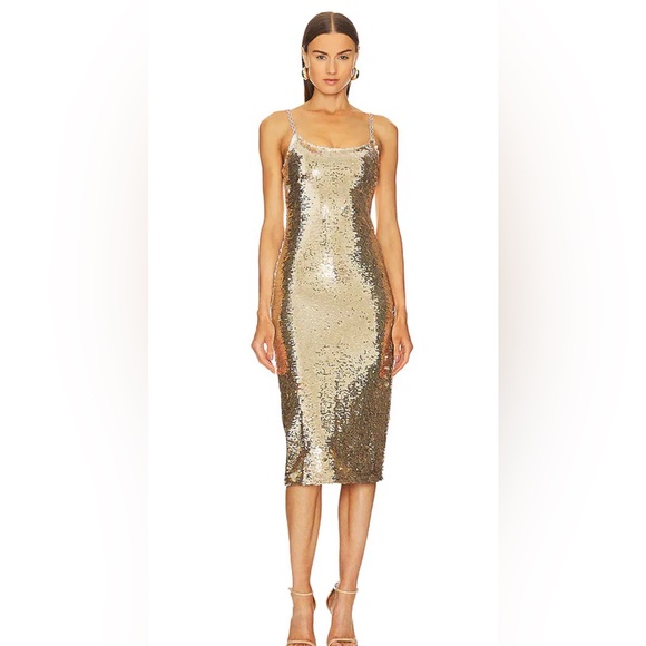 Amanda Uprichard Dresses & Skirts - NWT Amanda Uprichard x Revolve Sequin Talena Midi Dress, S